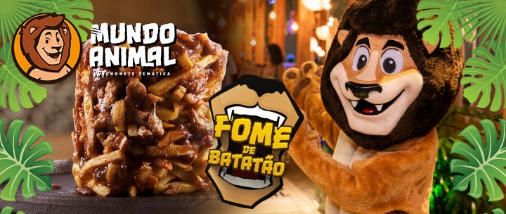 Torre de Batata do Mundo Animal em Porto Alegre